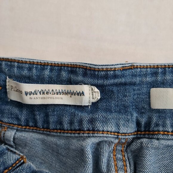Anthropologie Pilco Hi Rise Pintucked Denim Shorts Size 29 - Picture 10 of 12
